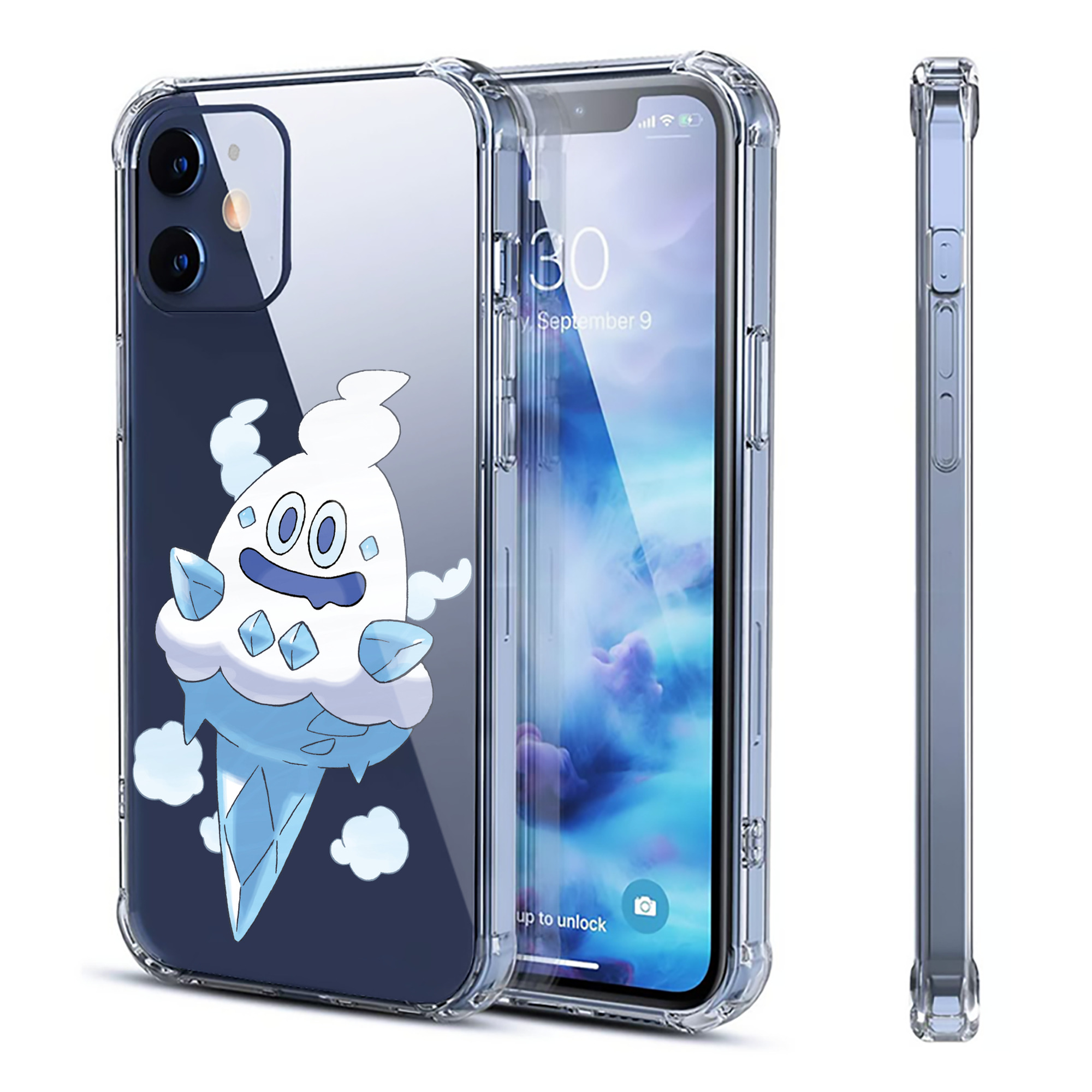 （画像用） ポケットモンスター Pokémon 【iPhone 12シリーズ対応】透明スマホケース（クリアソフトケース）